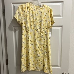 Old Navy Yellow Floral Dress